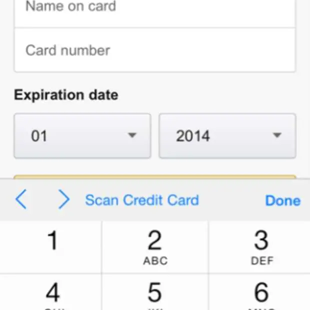 creditcard gegevens invoeren is verleden