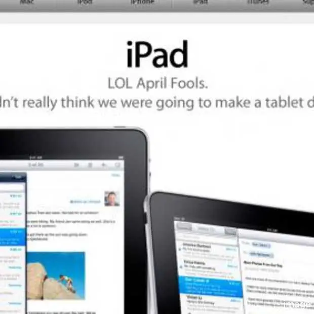 de ipad blijkt een 1 april grap te zijn