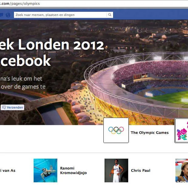 de olympisch spelen op facebook