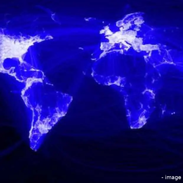 de visualisatie van facebook friends