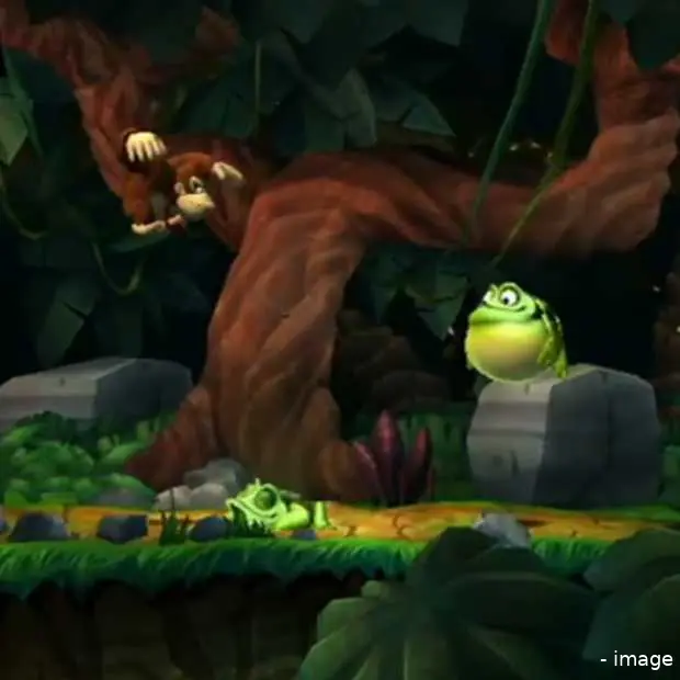 donkey kong country is terug en nog net