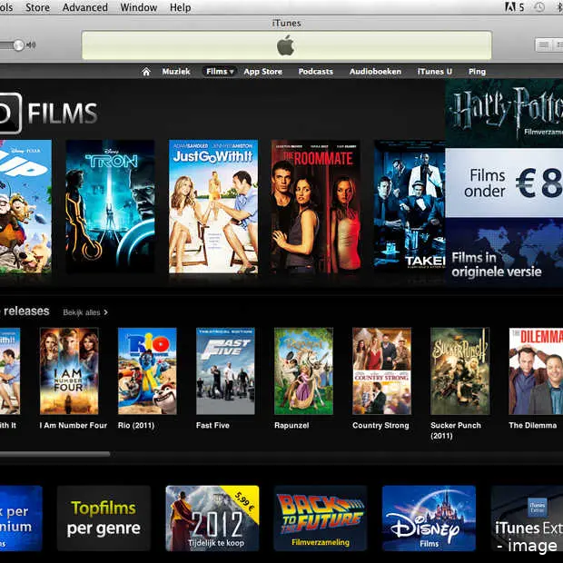 eindelijk films downloaden via itunes