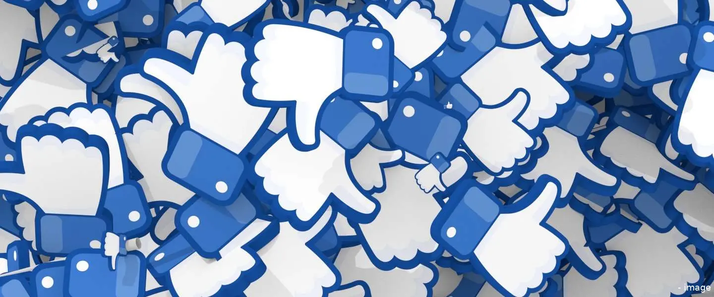 facebook downvote knop