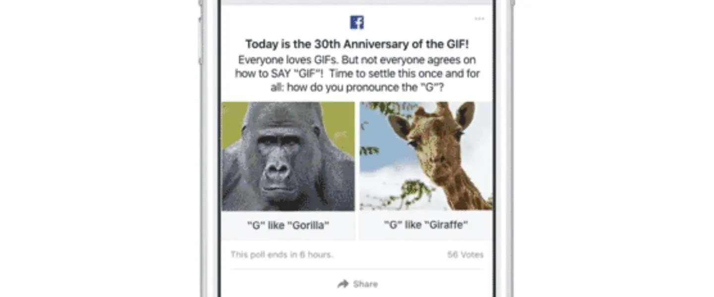 facebook gif reacties