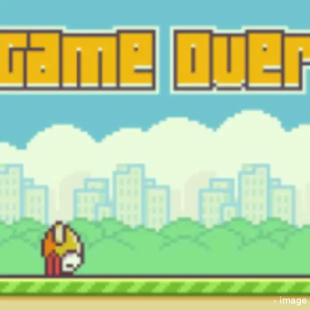 game over voor flappy bird update