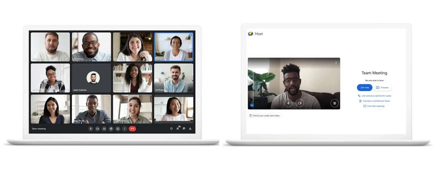 google meet header