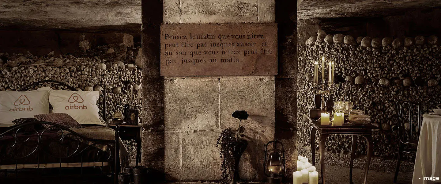 halloween airbnb catacomben parijs