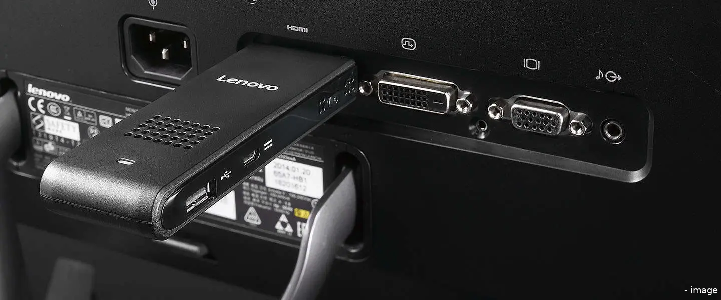 lenovo stick plugged