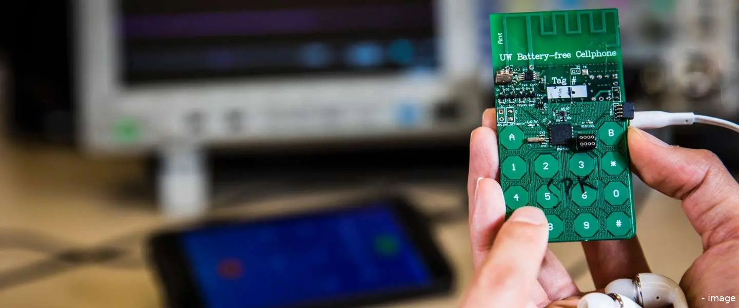 mobiel zonder batterij prototype