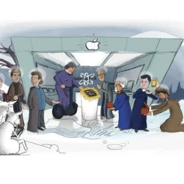omt s apple kerststalletje