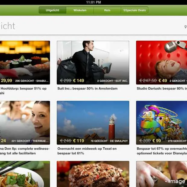ook nederlandse aanbiedingen in ipad app