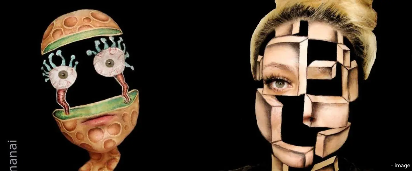 optische illusie make up artiest
