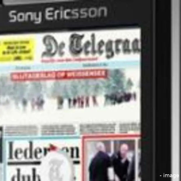papieren krant op je mobiel