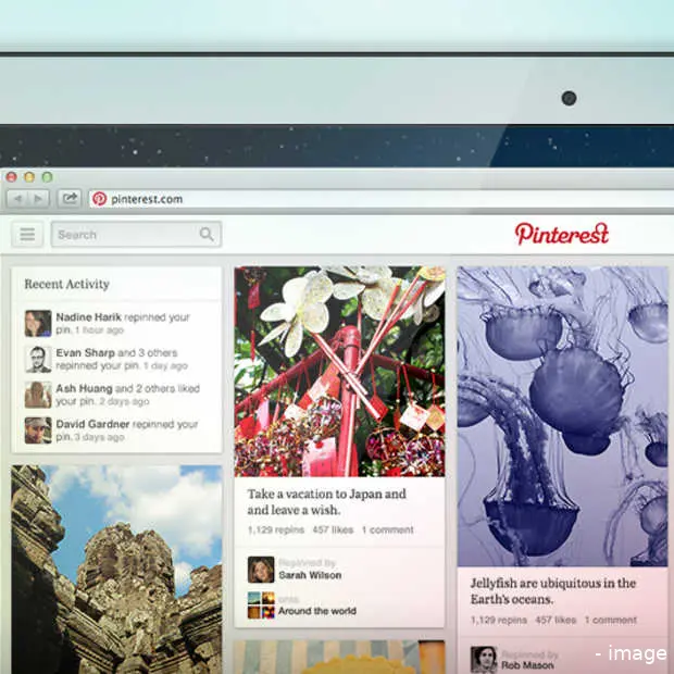 pinterest gaat testen met een nieuwe lay