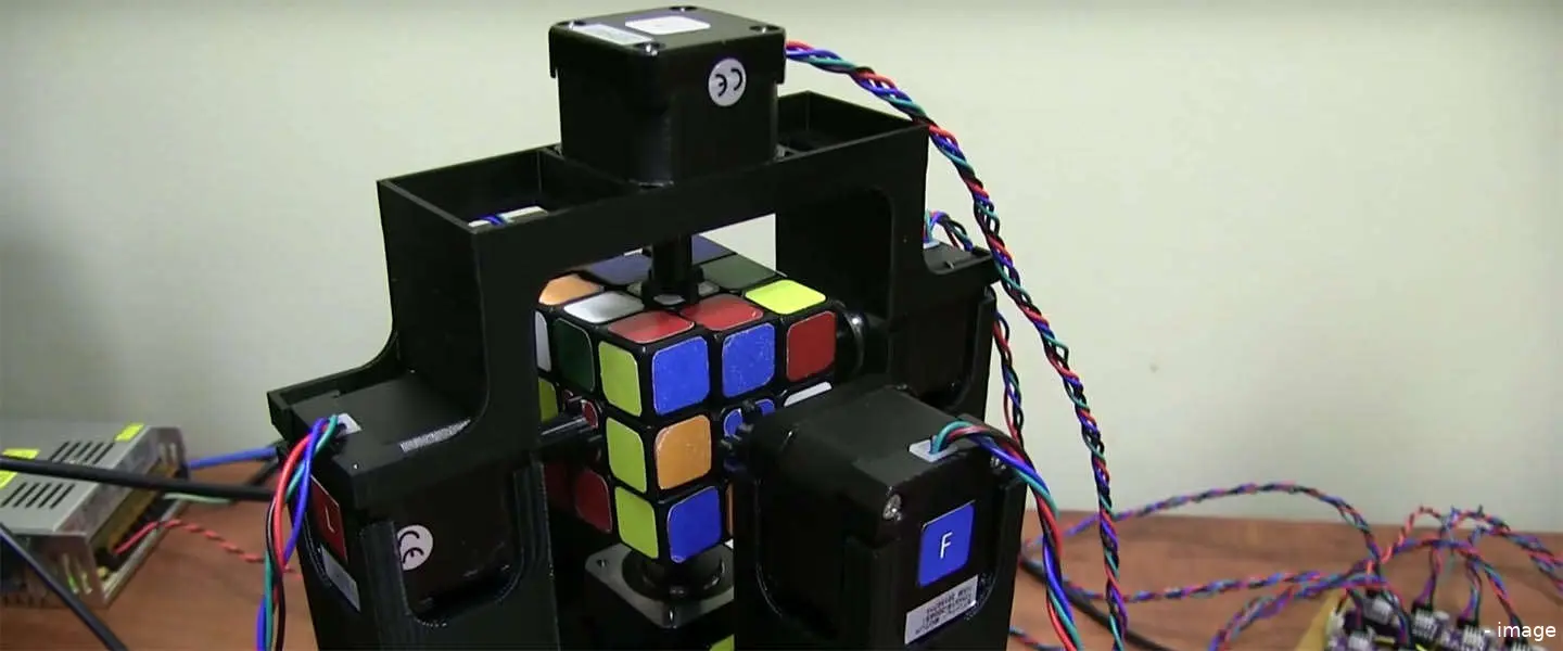 robot rubiks cube 1 seconde