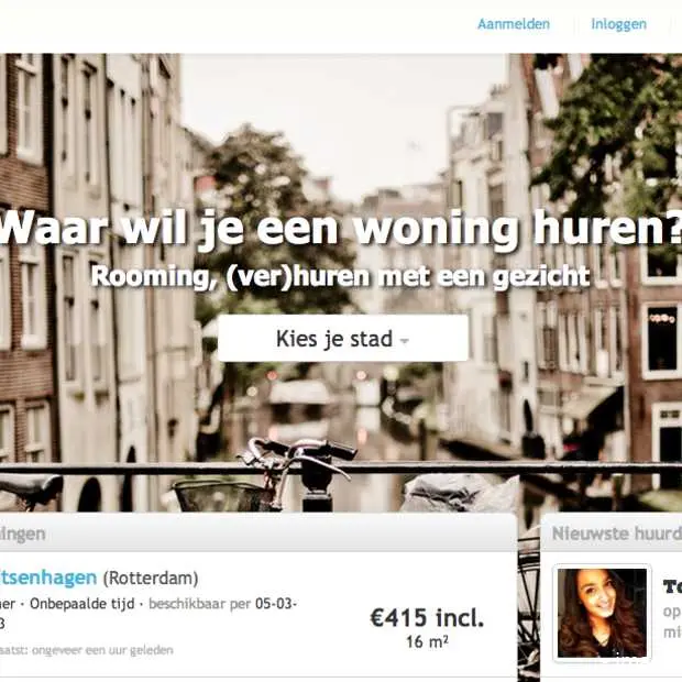 rooming gebruikt facebook koppeling voor