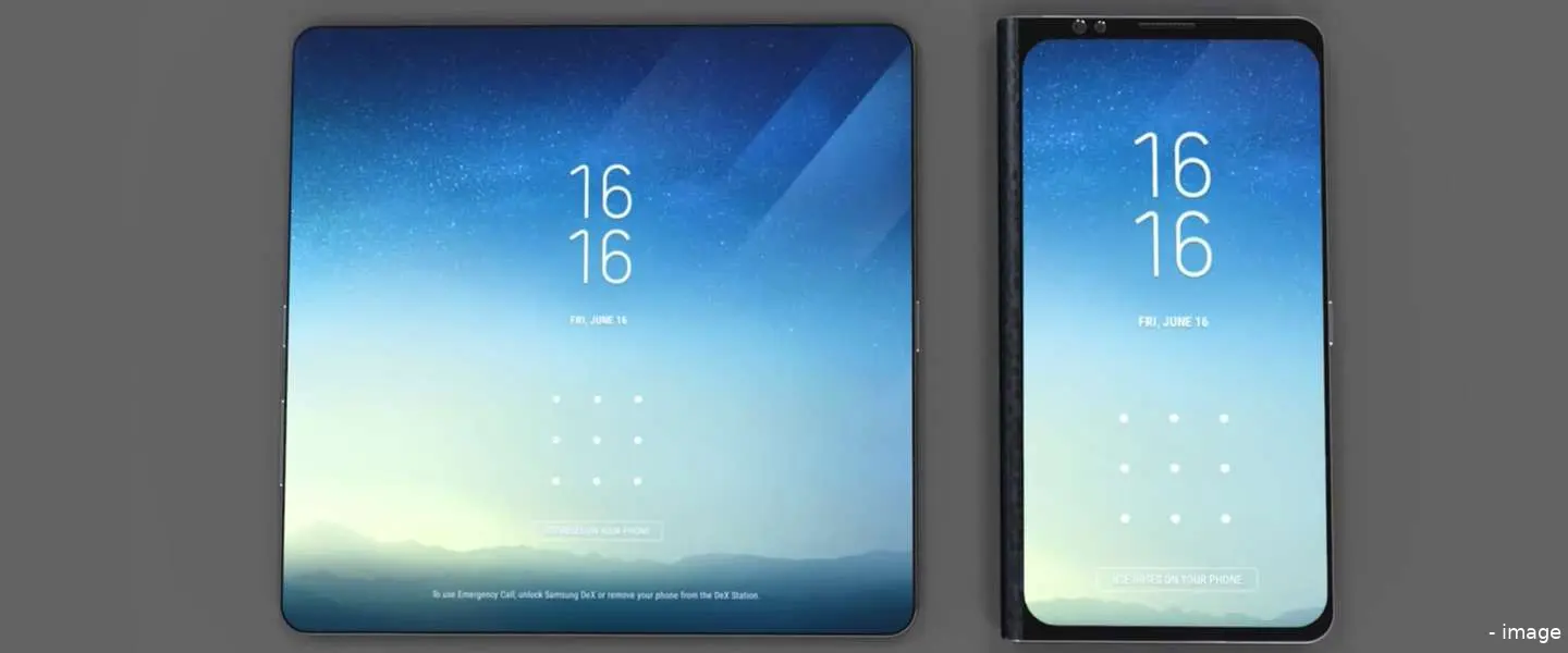 samsung galaxy x opvouwbare telefoon concept