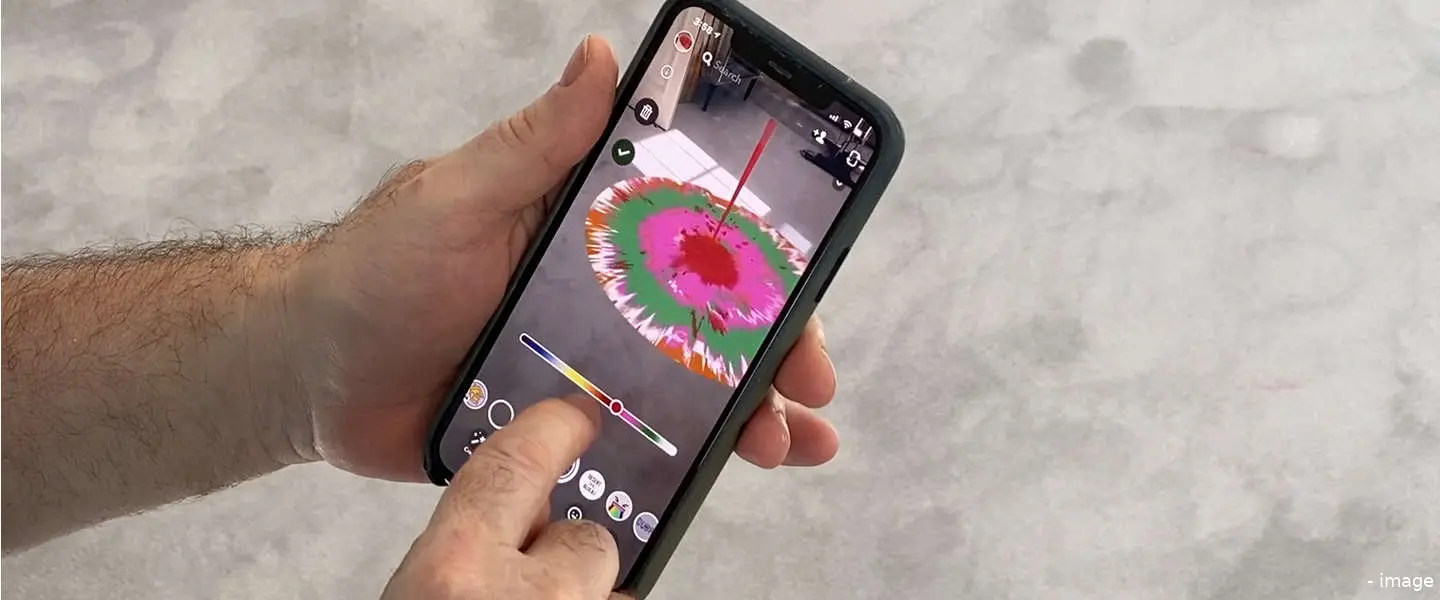 snap lens spin art