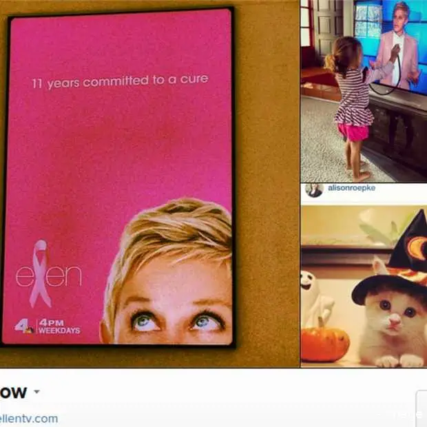 the ellen show populairste merk op insta