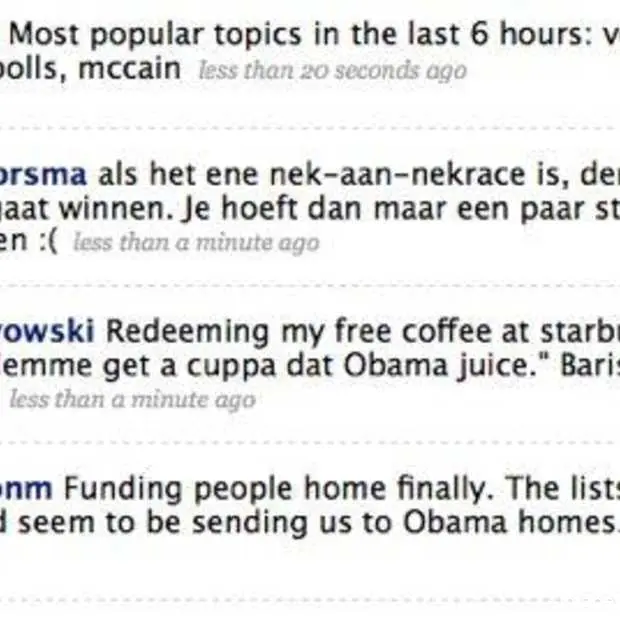 twitter election feed