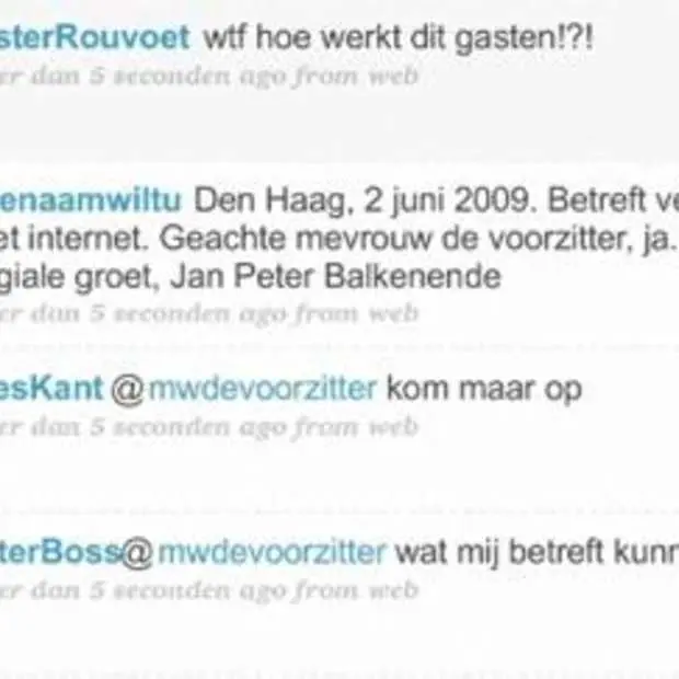 twitteren doen ze ook in den haag
