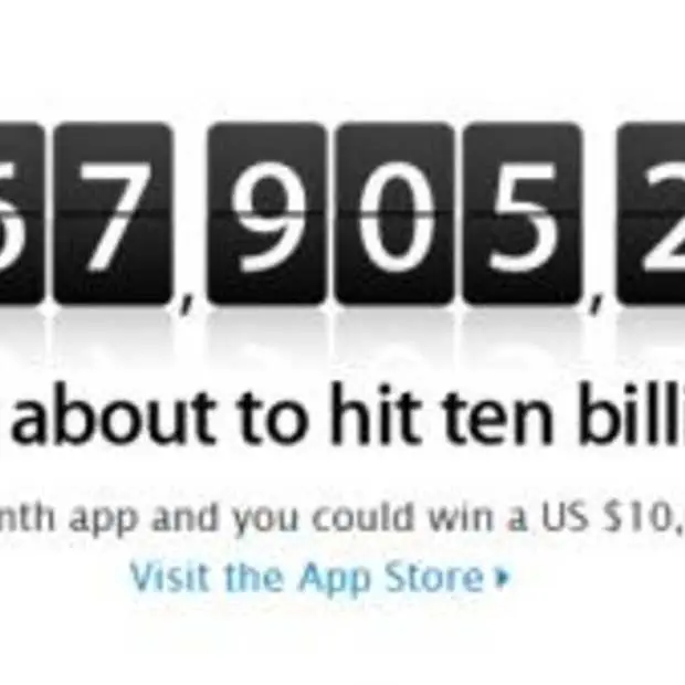 wanneer haalt de app store haar 10 milja