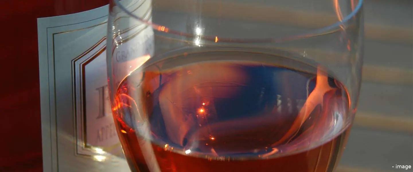 wijnglas rose