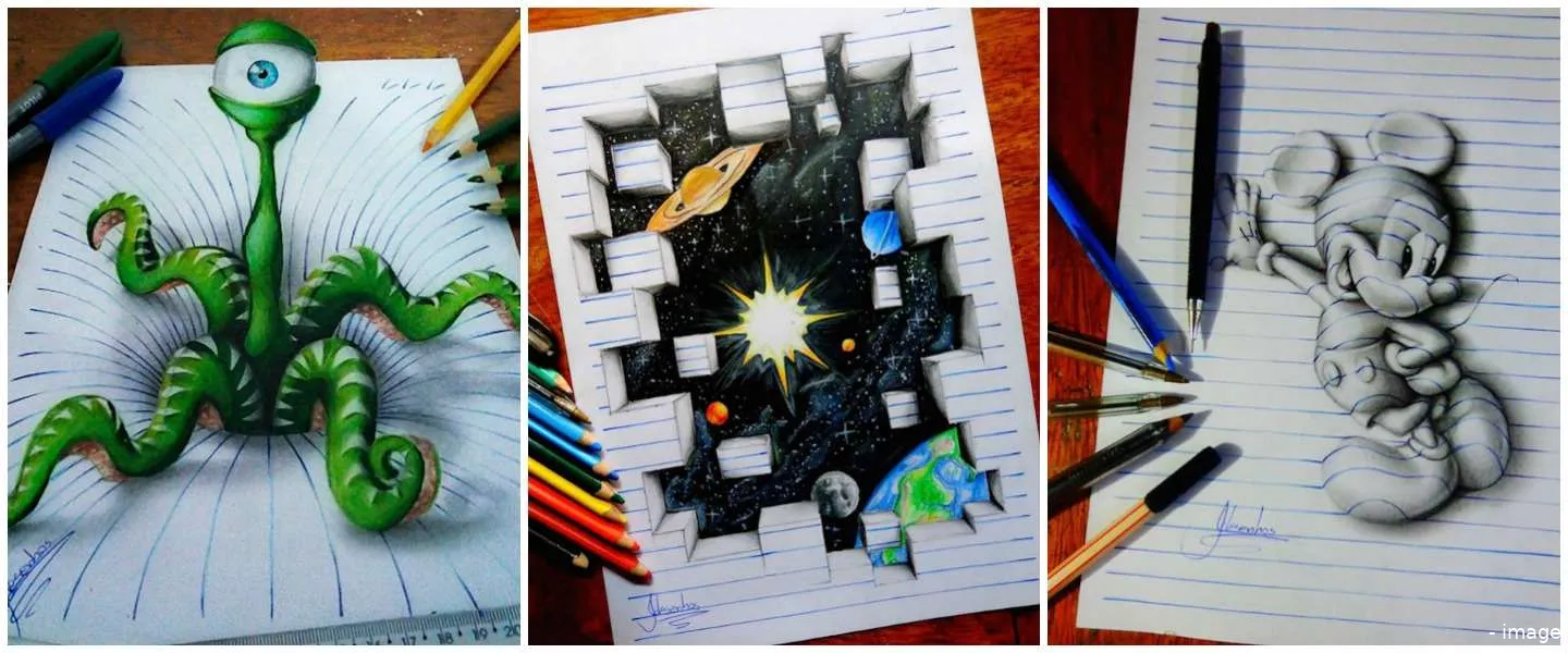 3d tekeningen 16jarigekunstenaar