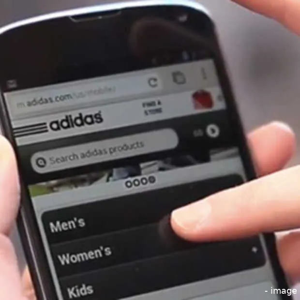 adidas begrijpt mobile shopping