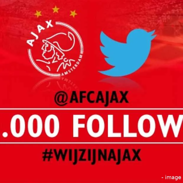 ajax verloot middenstip via twitter