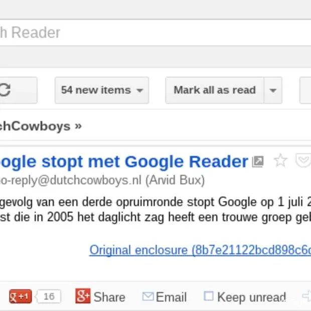 alternatieven voor google reader