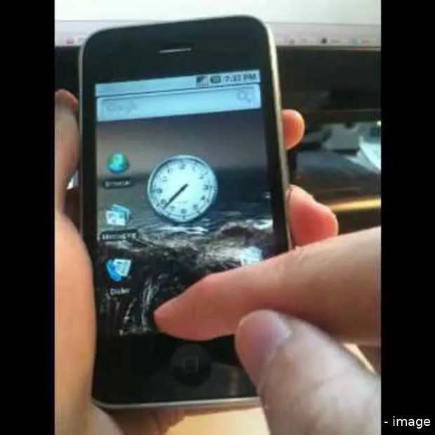 android running on the iphone 3g