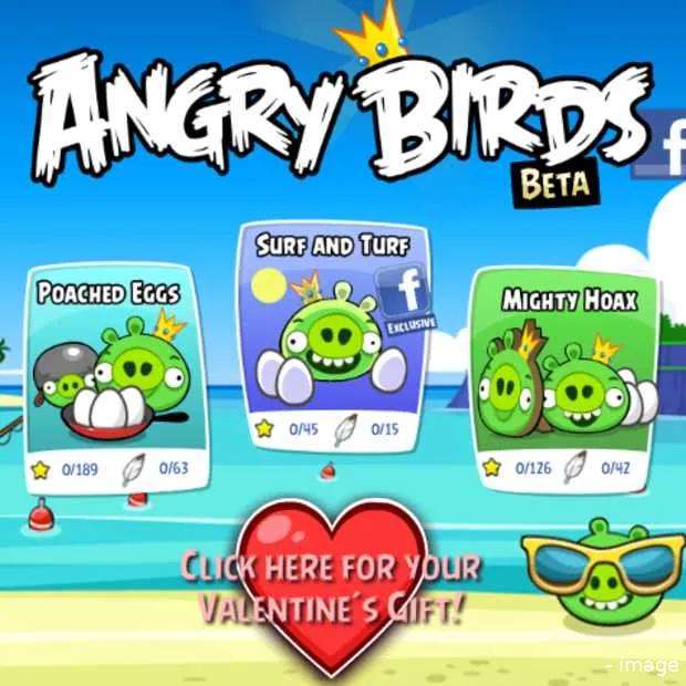 angry birds nu op facebook te spelen met