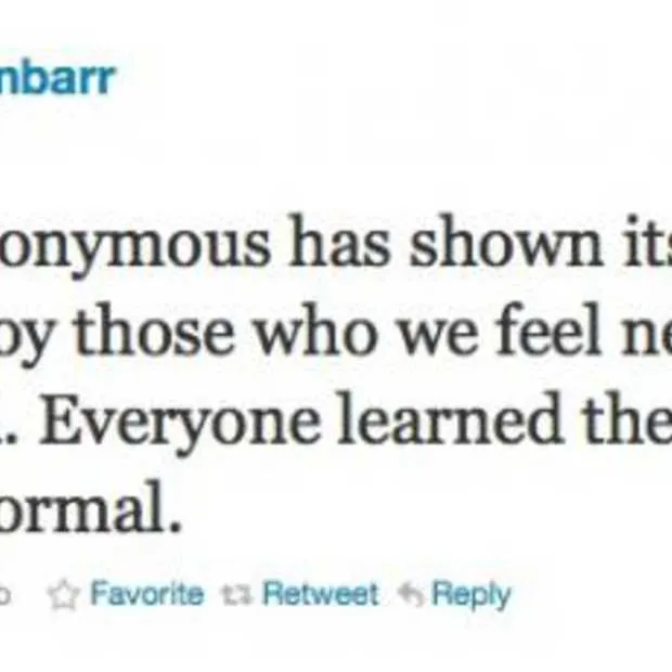 anonymous doet weer van zich spreken