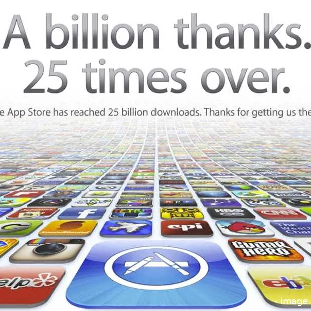 apple app store overschrijdt 25 miljard