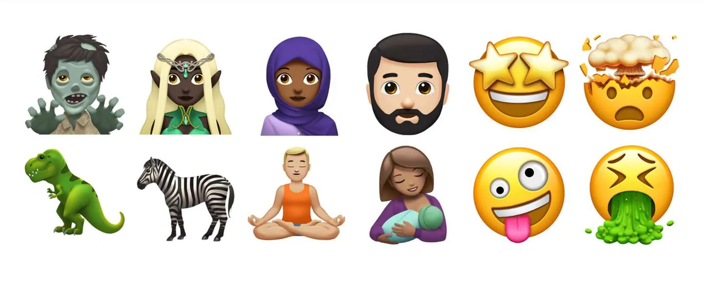 apple emoji 2017 nieuw