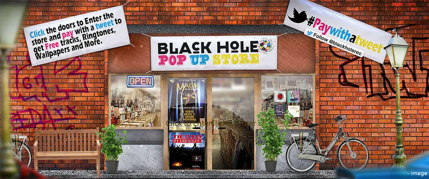 balck hole popupstore tweet