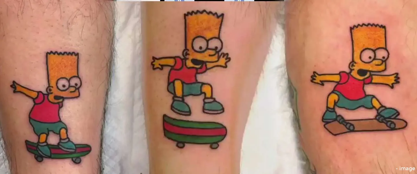 bart simpson animatie tattoos