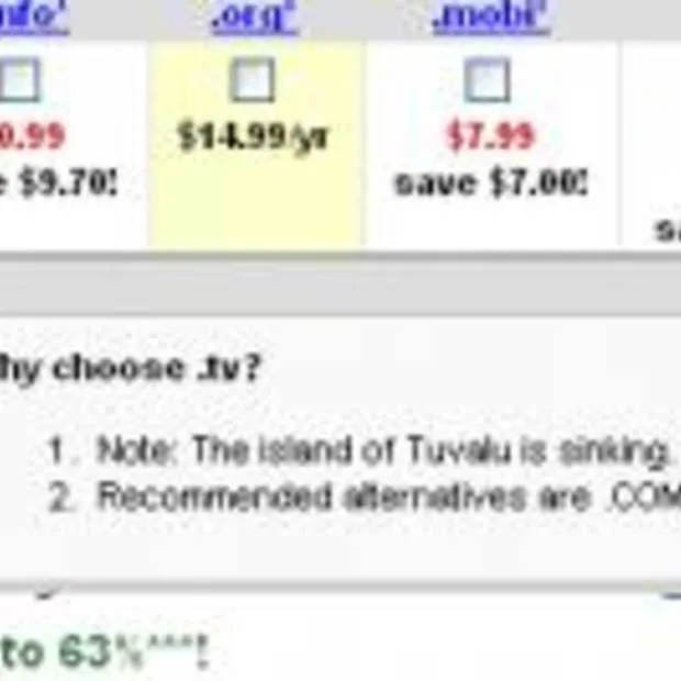 beter geen tv domein volgens godaddy