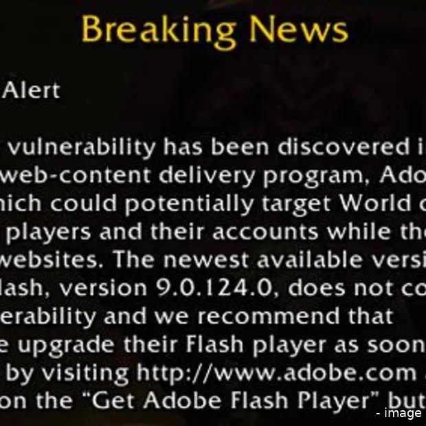 beveiligingslek in adobe flash