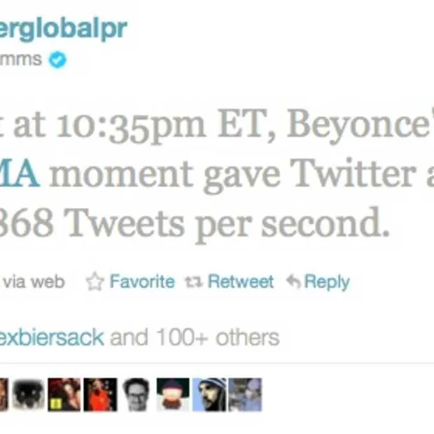 beyonce zorgt voor nieuw twitter record