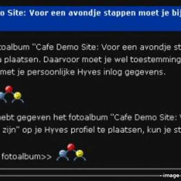 bibito geeft koppeling met hyves vrij