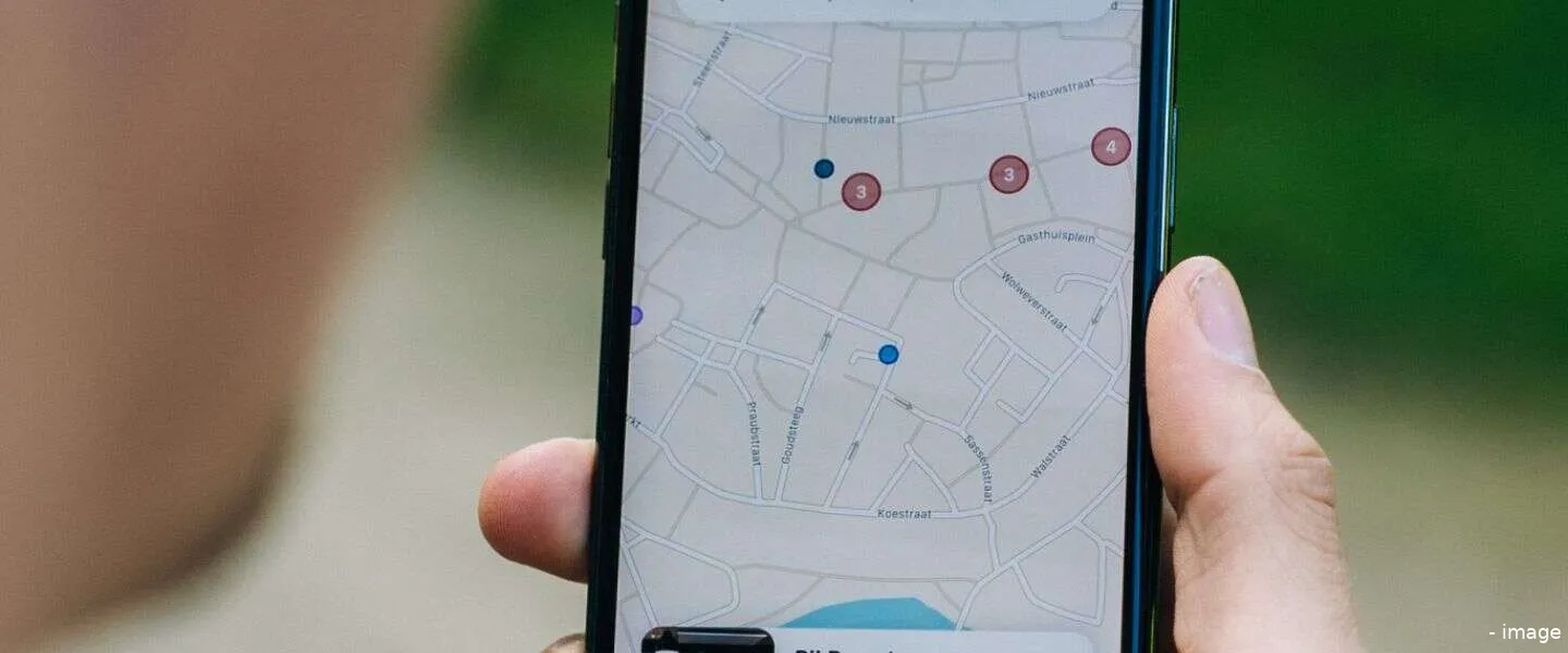 blauwe bol google maps