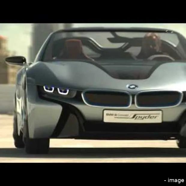 bmw i8 spyder concept driving footage