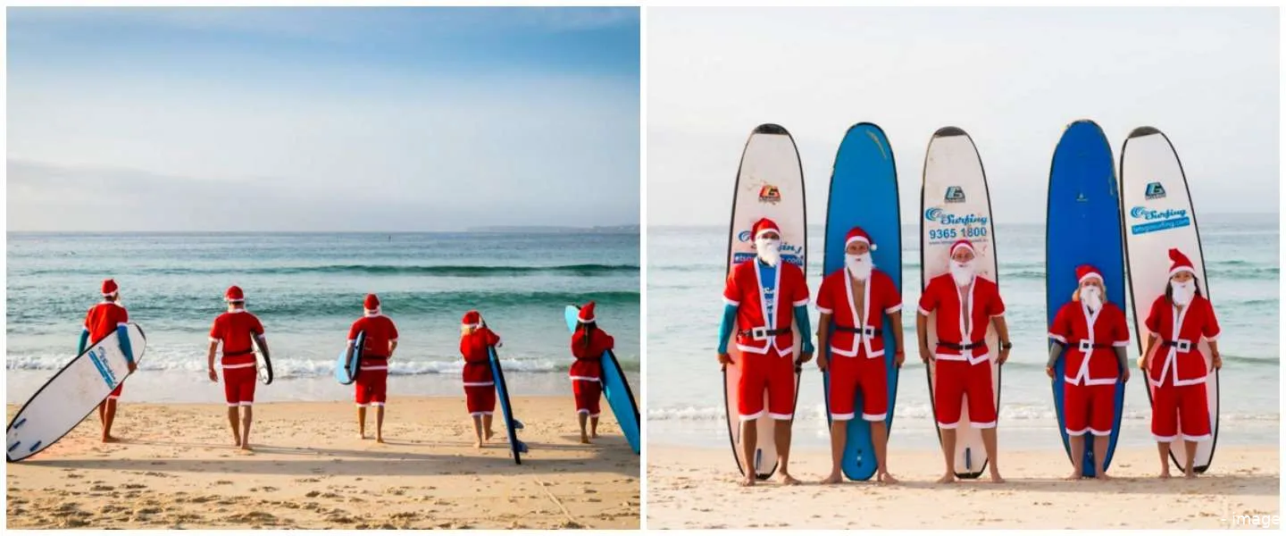 bondi santas surf