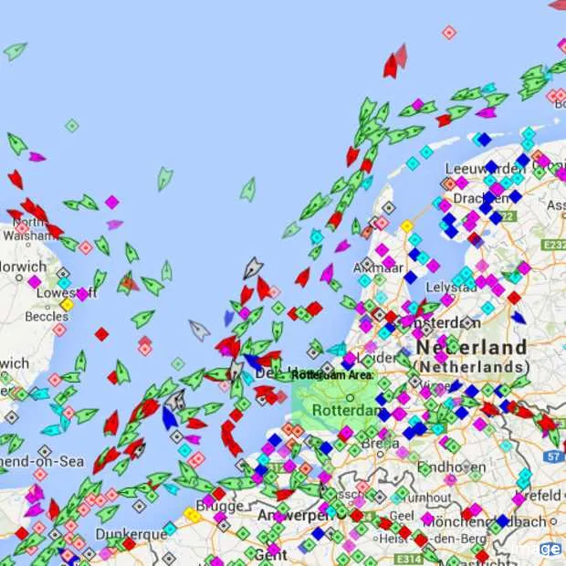 boten kijken op live ships map