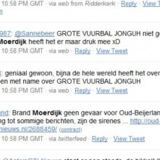 brand moerdijk sociale media in tijden v