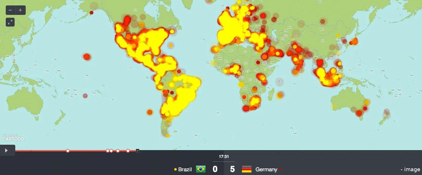 brazilie duitsland twitter heatmap