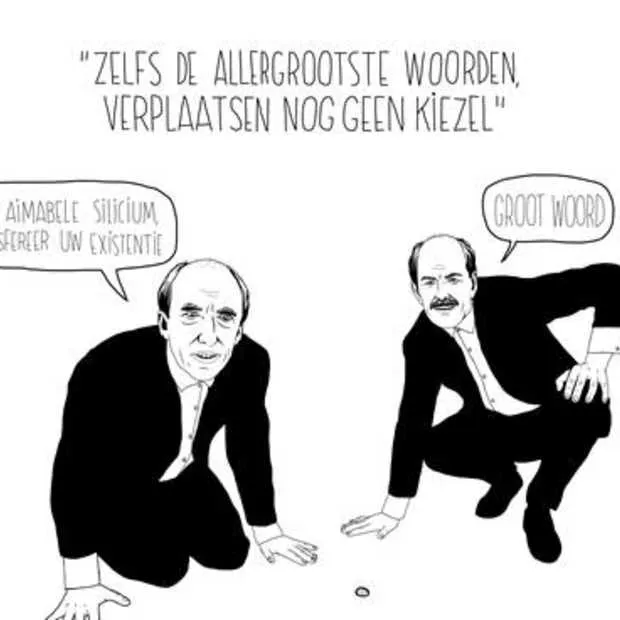 cartoonist hans glock is grootste taalvi