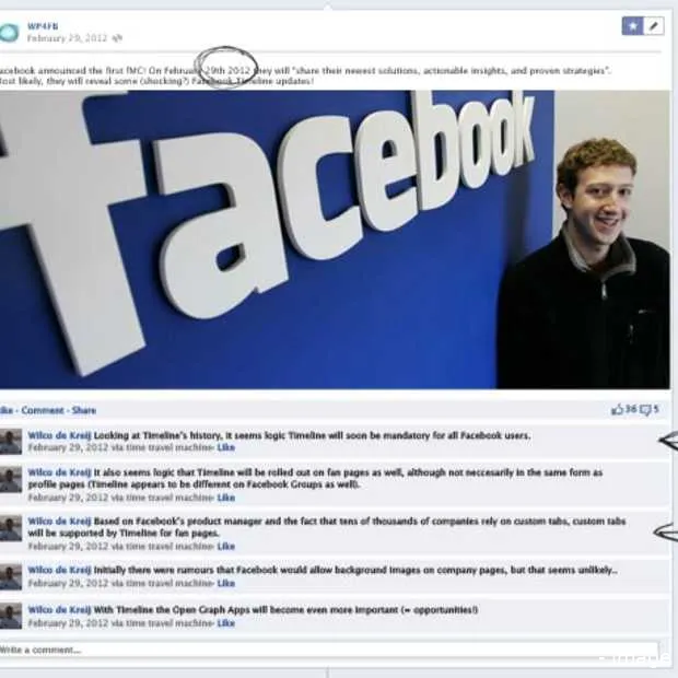 de toekomst van facebook timeline infogr